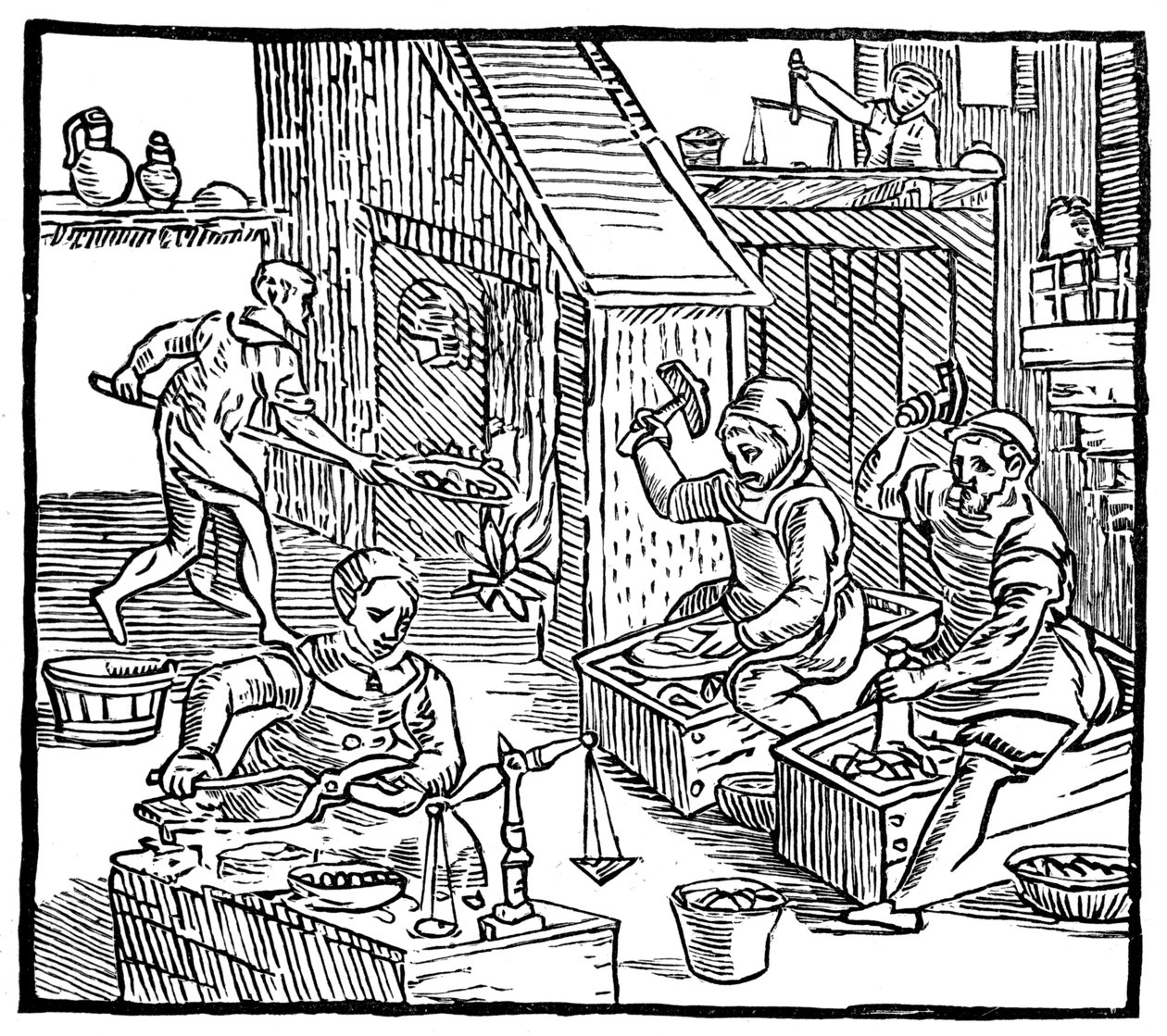 Muntmeesters aan het Werk, 1577, 1893 door Unbekannt