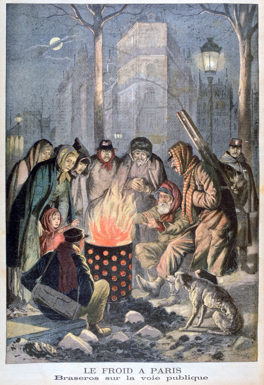 Koud Parijs, 1902 door Unbekannt