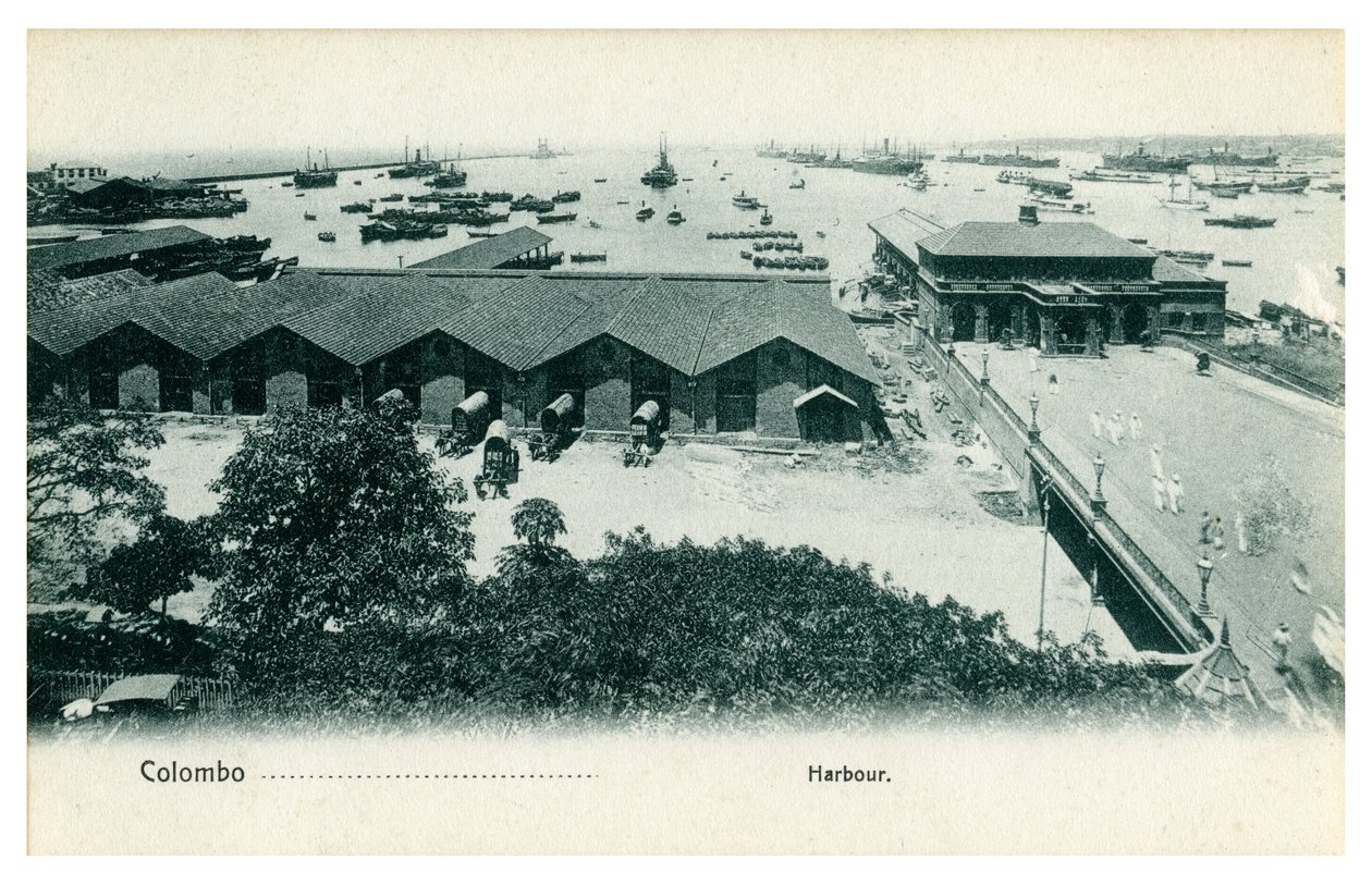 Haven van Colombo, Ceylon, begin 20e eeuw door Unbekannt