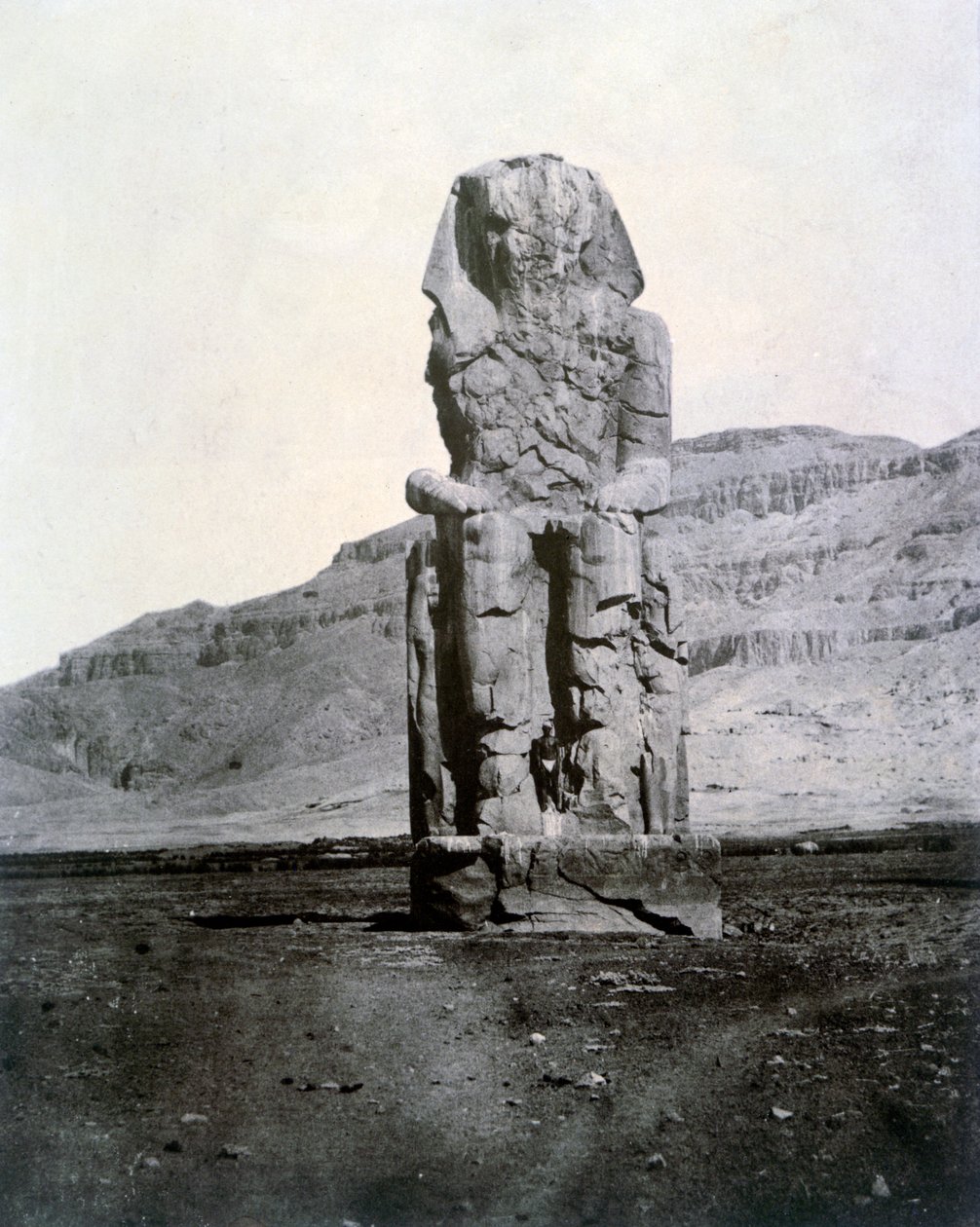 Kolossen van Memnon, Thebe, Egypte, 1852 door Unbekannt