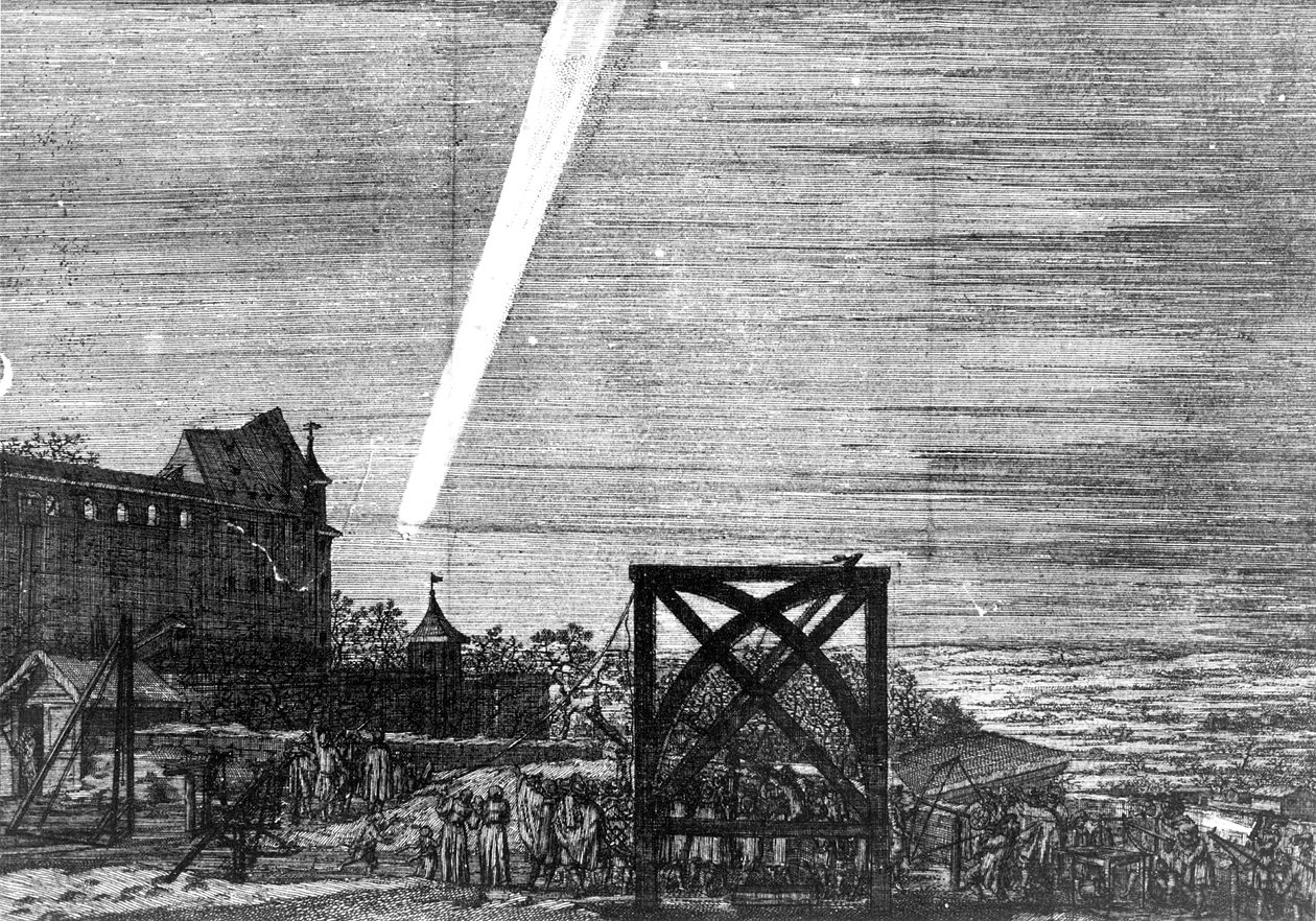 Komeet van december 1680 Kirch, 1681 door Unbekannt