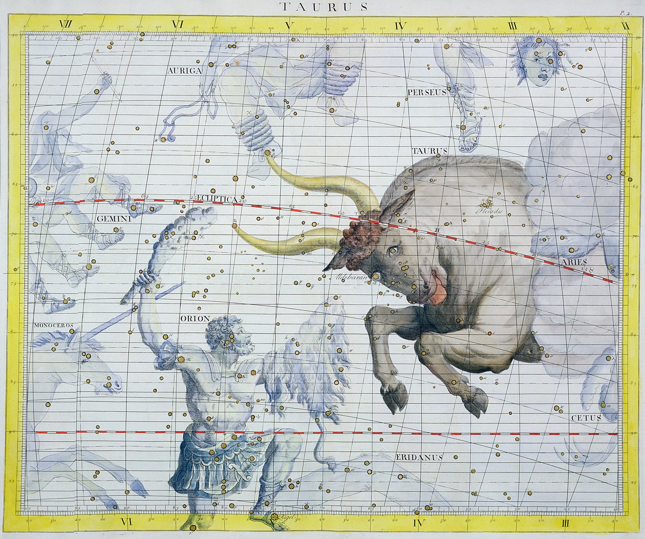 Constellatie van Stier door Unbekannt