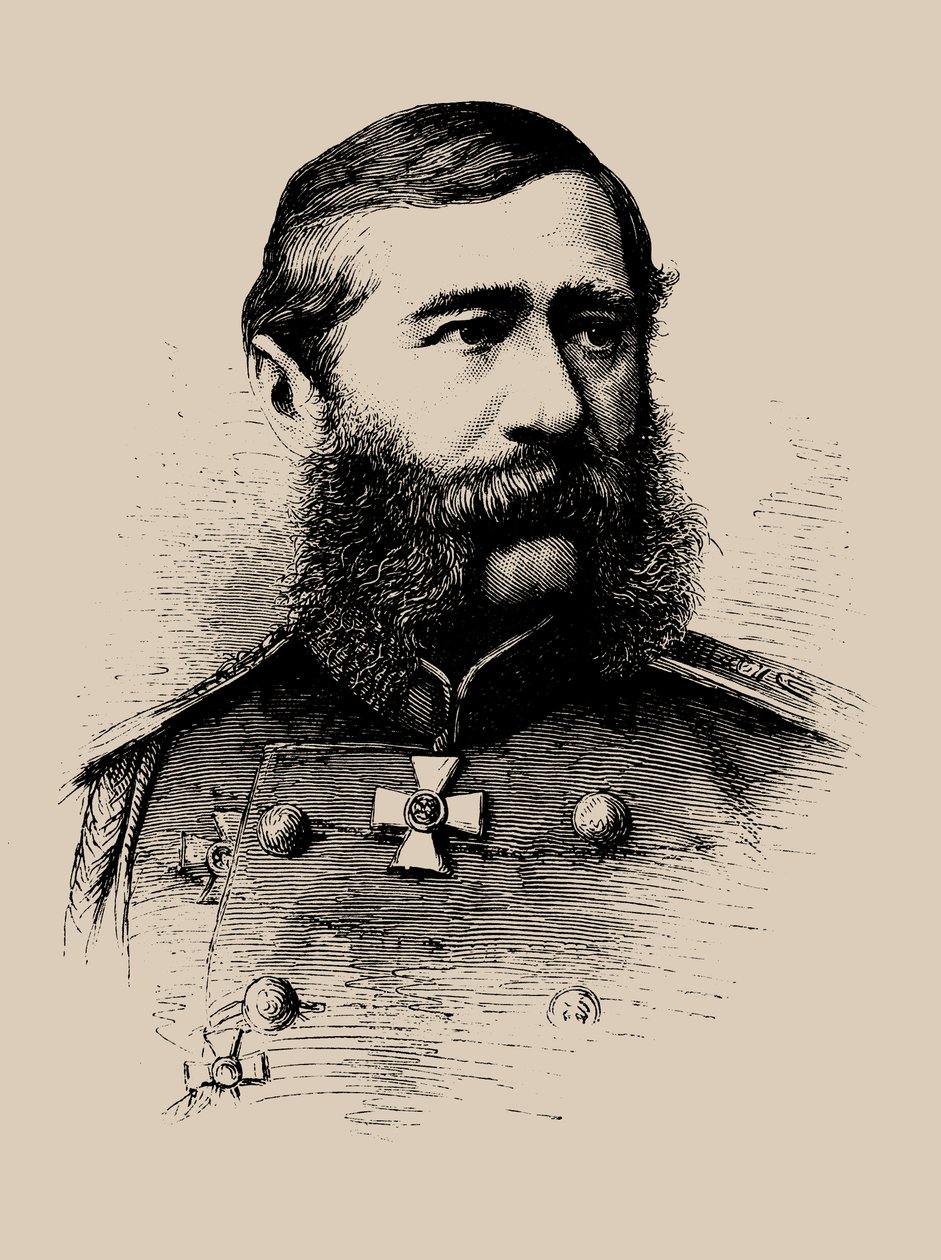 Graaf Mikhail Tarielovich Loris-Melikov 1825-1888 door Unbekannt