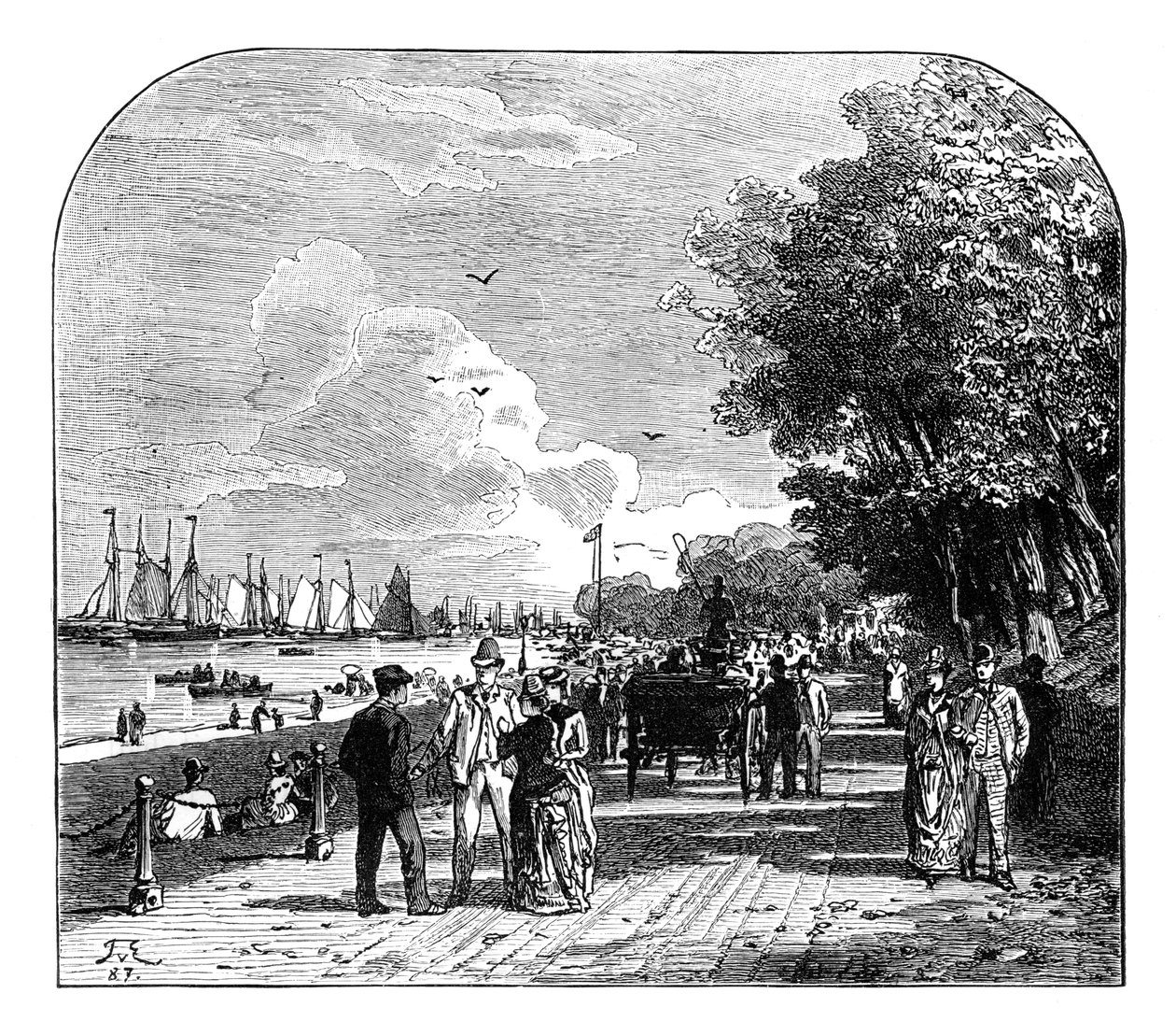 Cowes, Isle of Wight, Engeland door Unbekannt