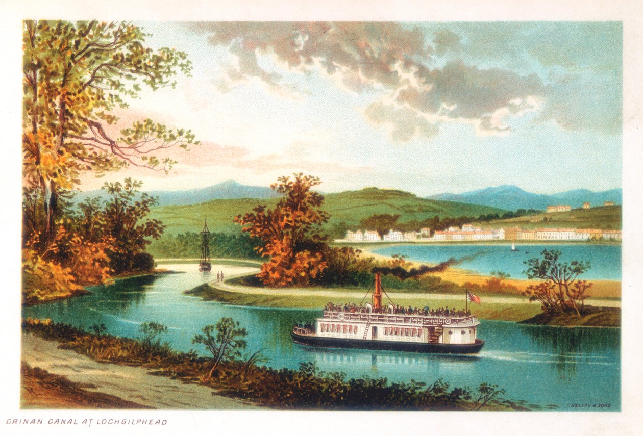 Crinan-kanaal bij Lochgilphead, Schotland, 1891 door Unbekannt