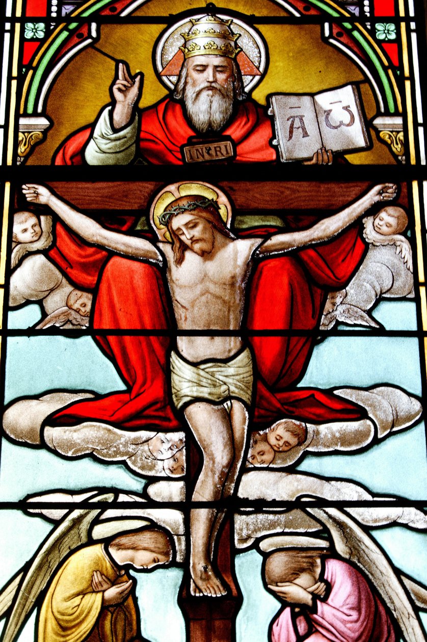 Kruisiging. Sint Germain kerk, Buxy, Frankrijk door Unbekannt