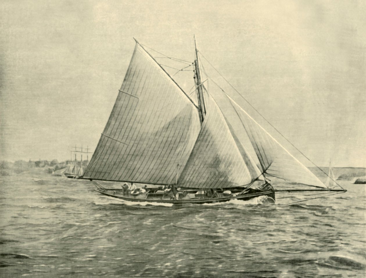 Cruisen in Port Jackson, 1901 door Unbekannt