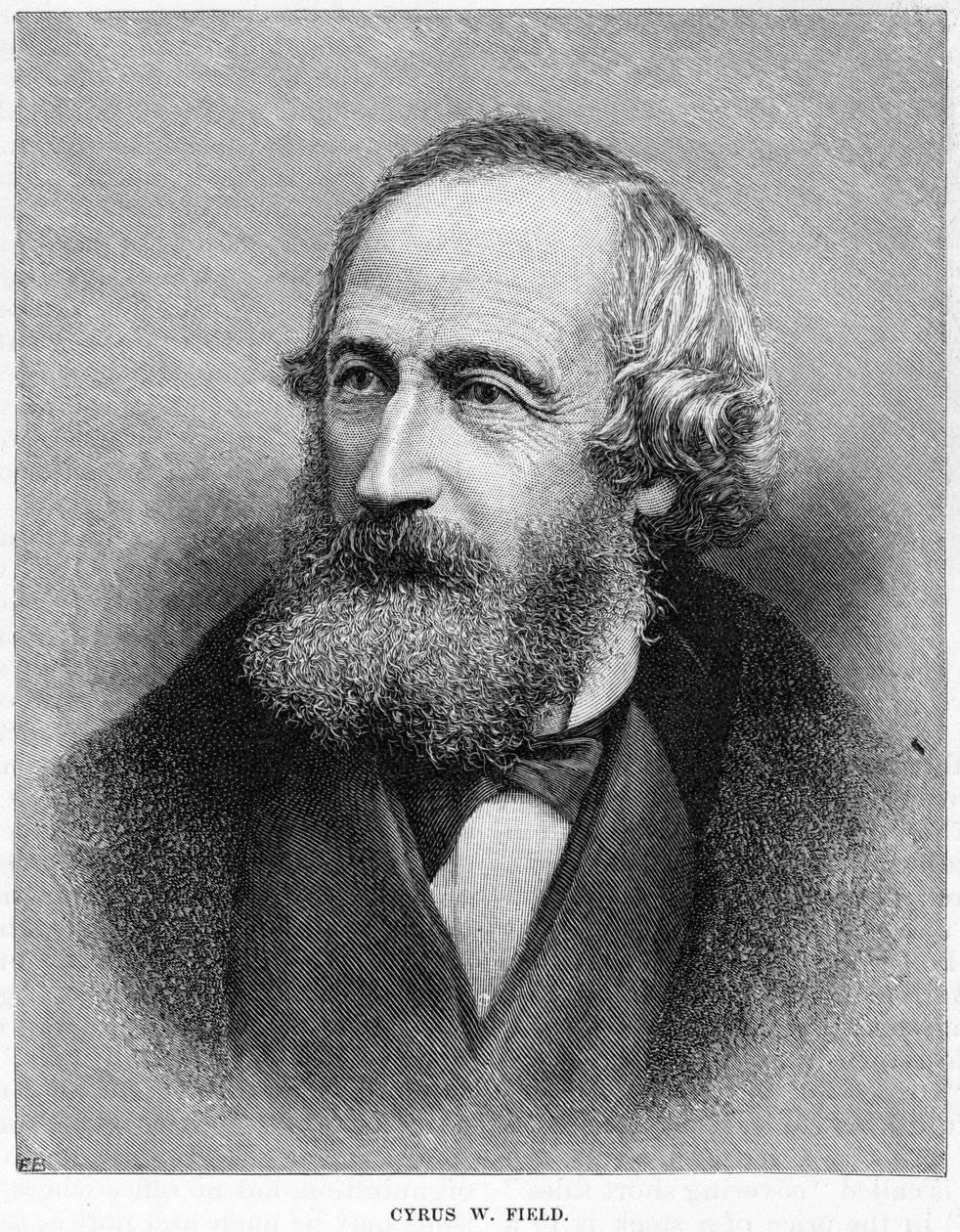 Cyrus W Field, Amerikaanse financier, c19e eeuw door Unbekannt