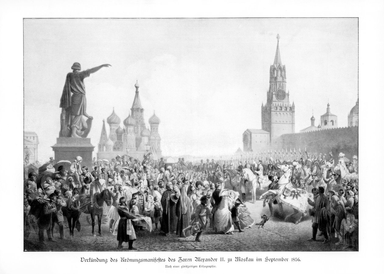 Tsaar Alexander II, Moskou, september 1856, 1900 door Unbekannt