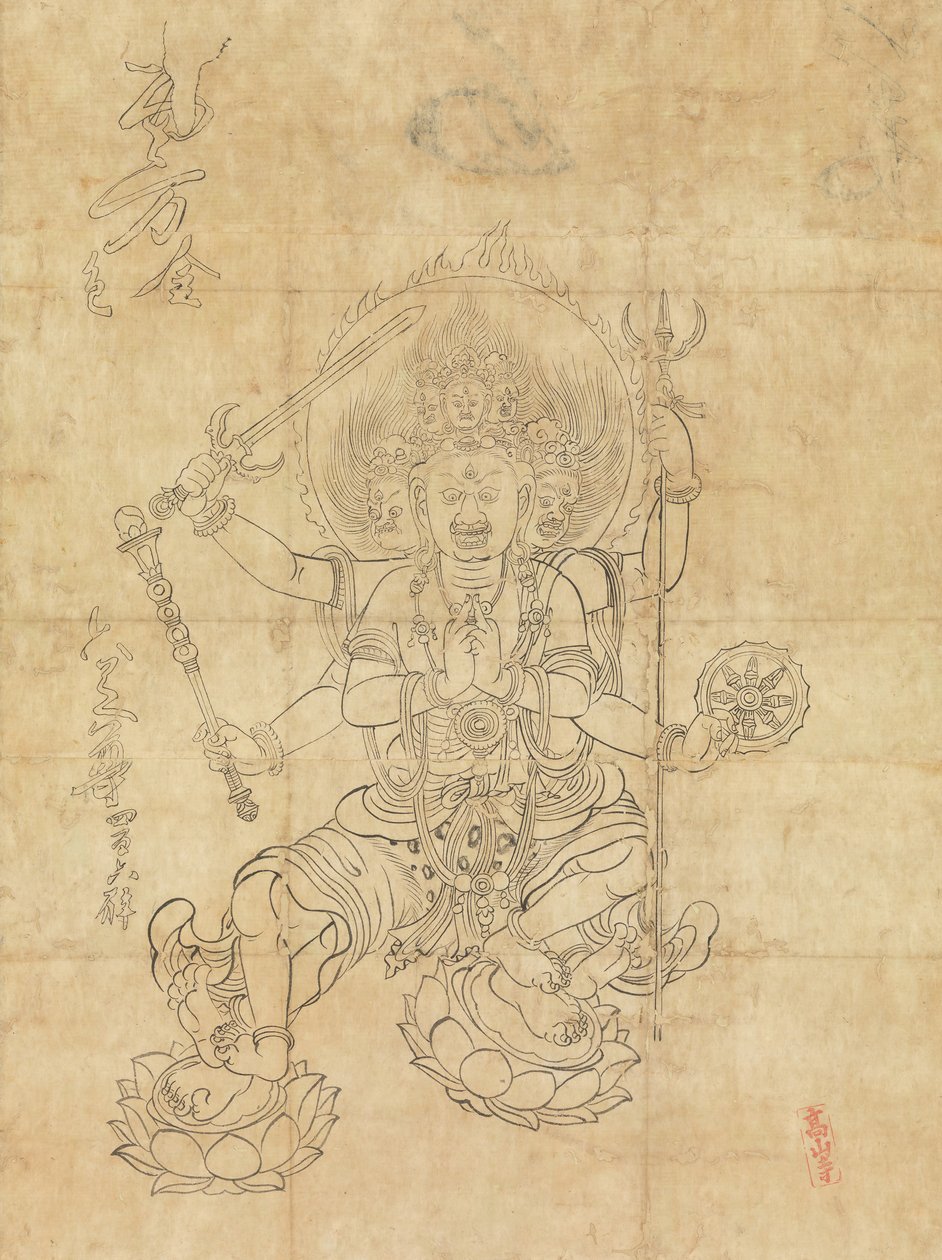 Daiitoku Myoo, 12e eeuw door Unbekannt