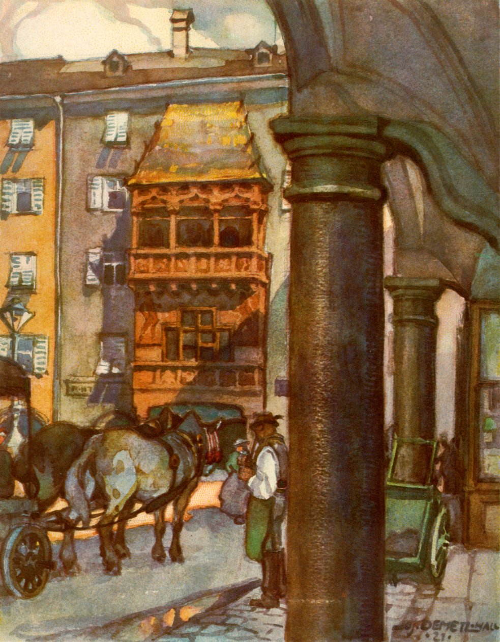 Das Goldene Dachl, ca. 1929 door Unbekannt