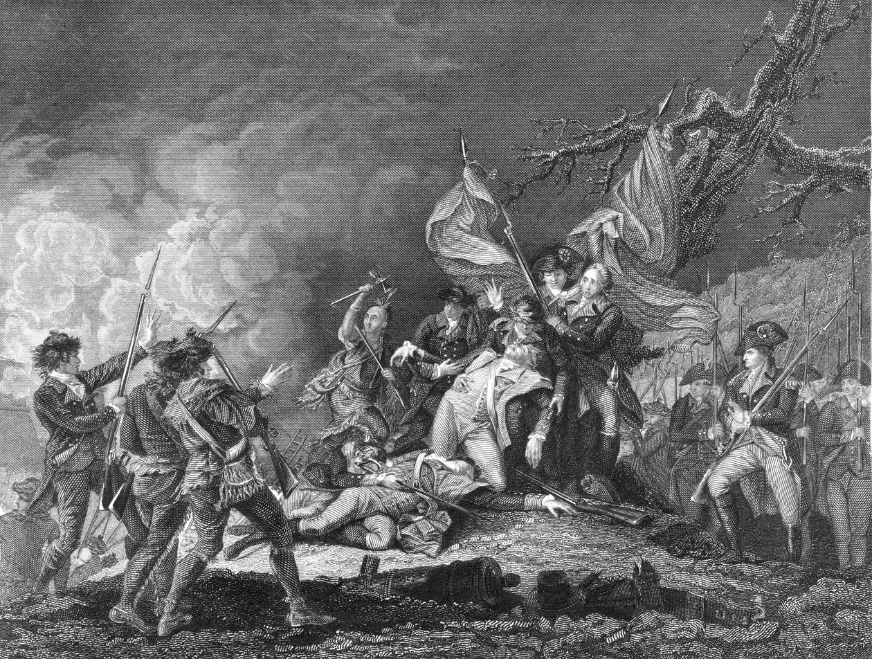 De dood van generaal Montgomery in Quebec, december 1775 door Unbekannt