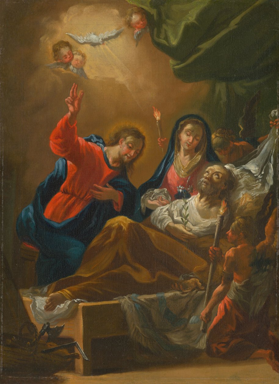 De Dood van Sint Jozef door Unbekannt