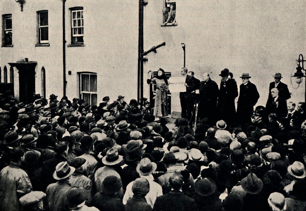 Het uitroepen van de stemming in Epping, 1924, 1945 door Unbekannt