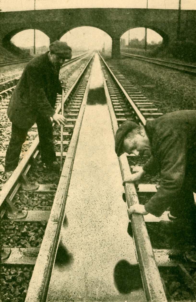 Het verdiepen van de watergoten, 1930 door Unbekannt