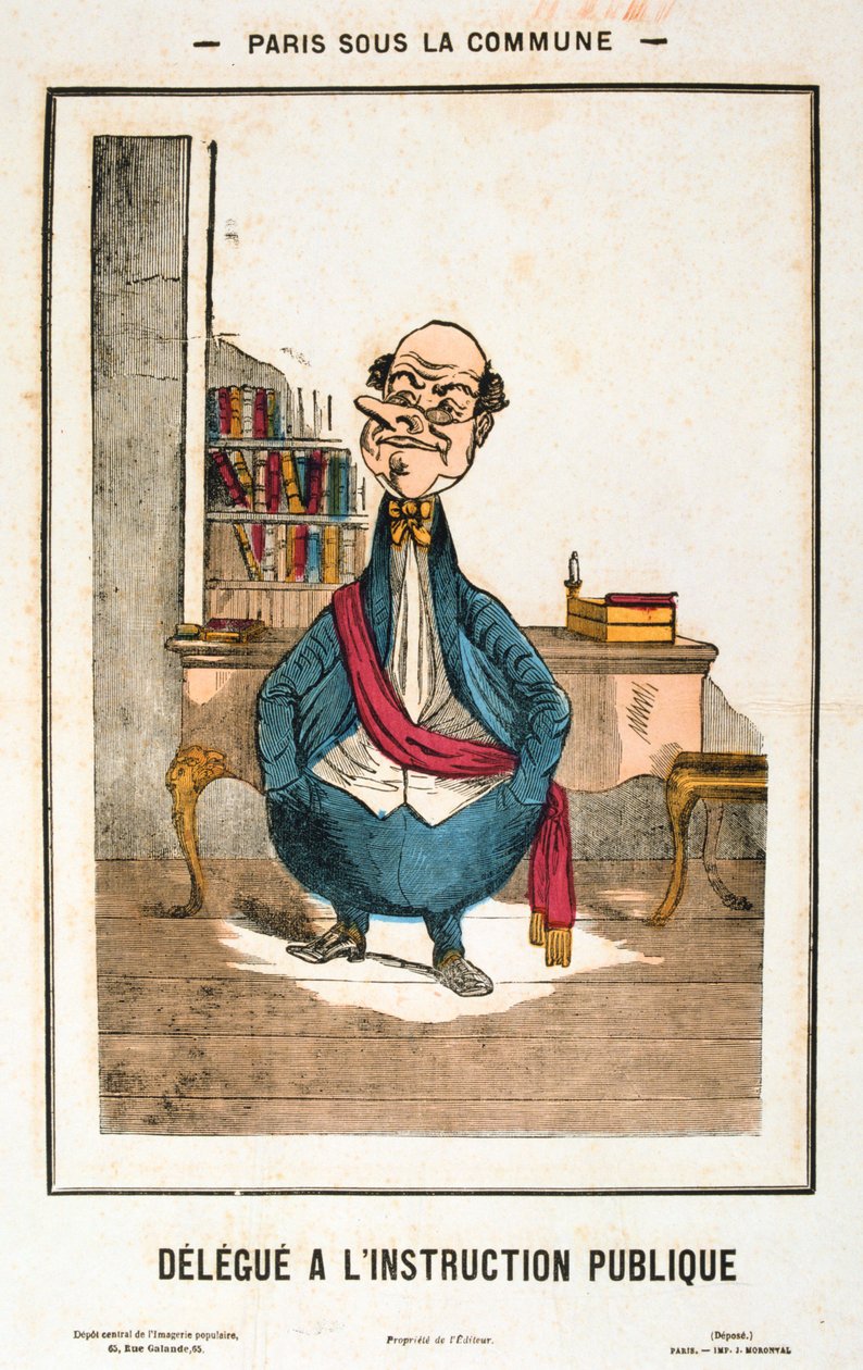 Afgevaardigde voor het openbaar onderwijs, Parijse Commune, 1871 door Unbekannt