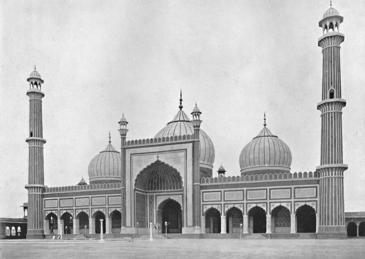 Delhi. De Jumma Musjid, c1910 door Unbekannt