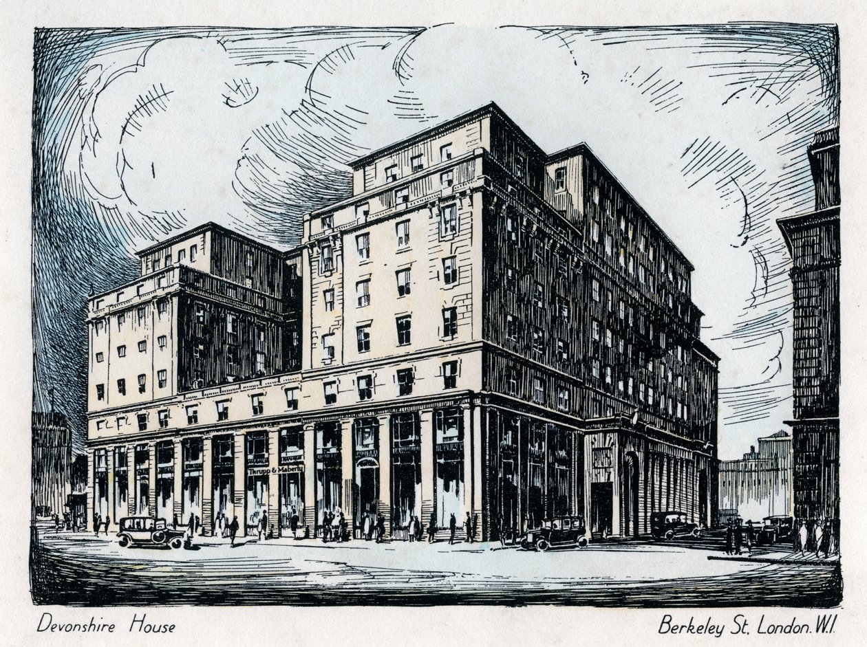 Devonshire House, Berkeley Street, Londen, ca. 1910-1929 door Unbekannt