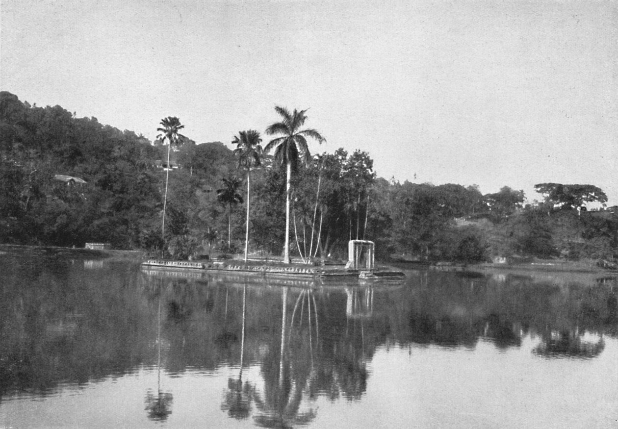 Het Eiland in het Meer van Kandy, 1926 door Unbekannt
