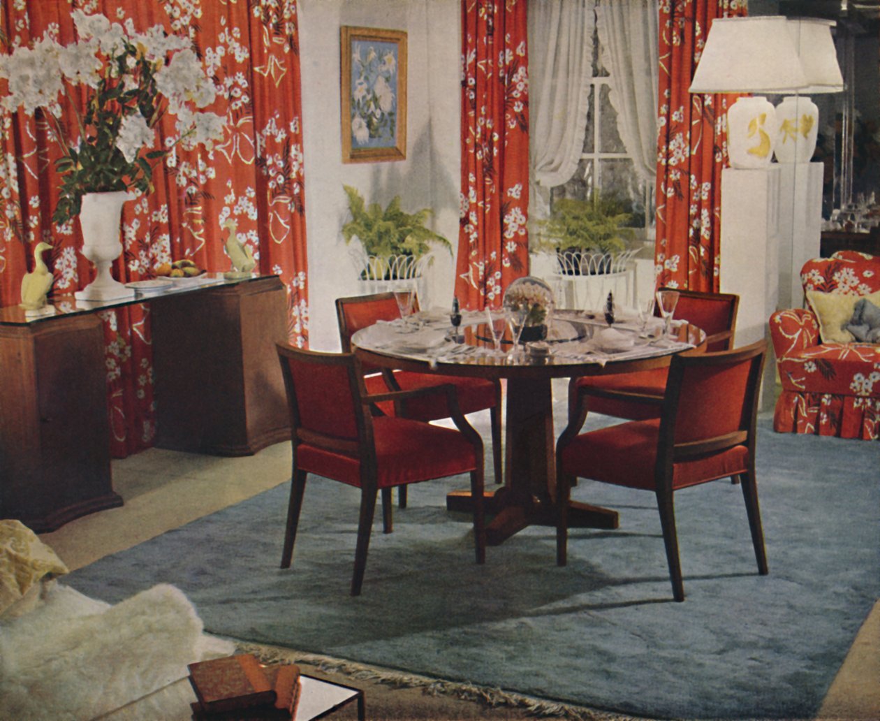 Eetkamer ontworpen door Hayes Marshall, 1939 door Unbekannt