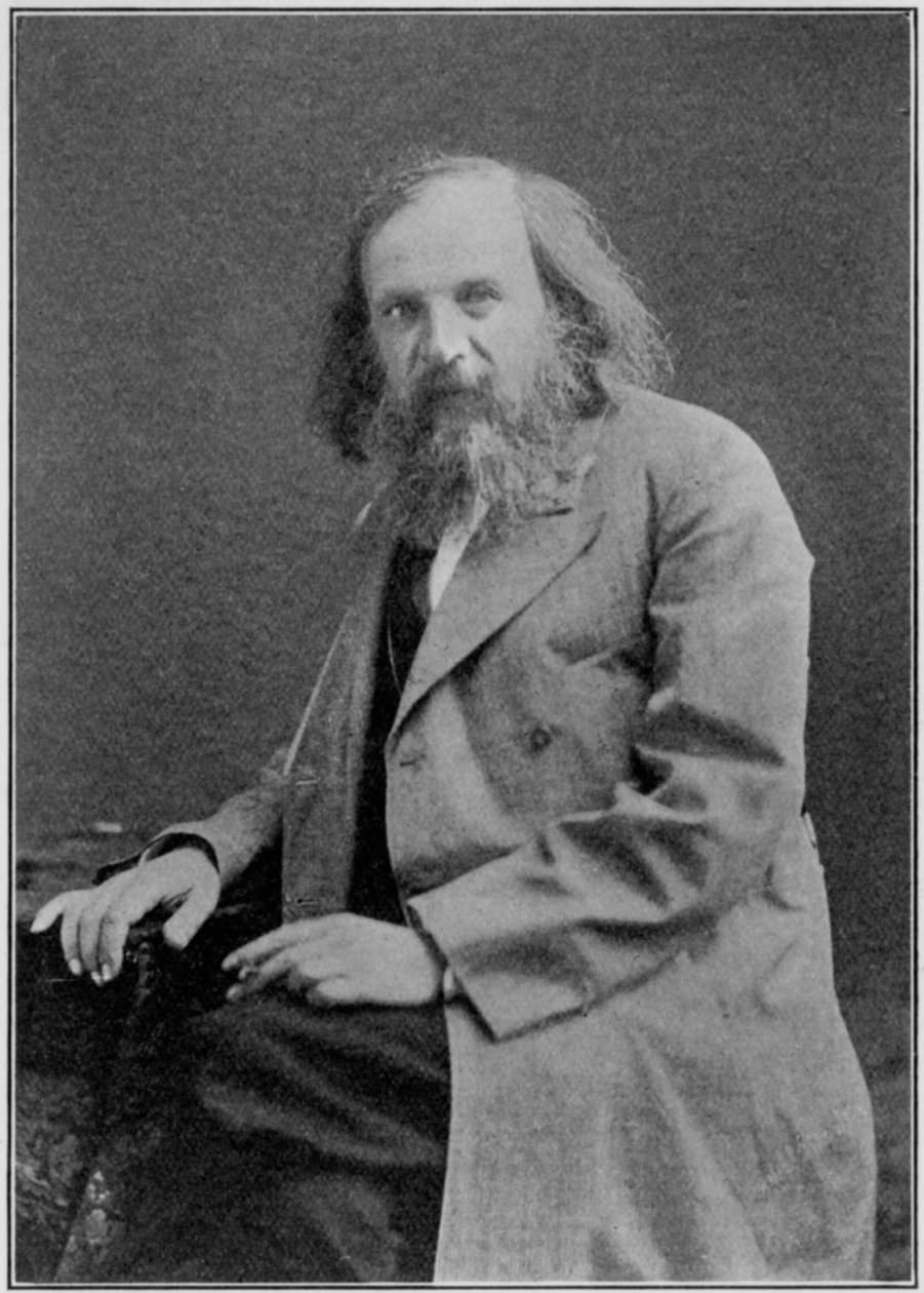 Dmitiri Ivanovich Mendelejev 1834-1907, Russische chemicus, ca. 1900s door Unbekannt