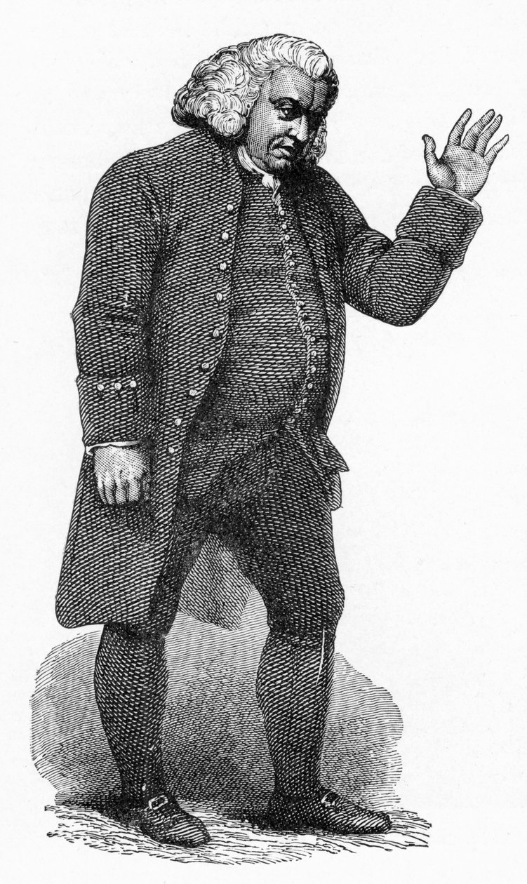 Dr. Johnson, Engelse letterkundige, ca. 1780 door Unbekannt
