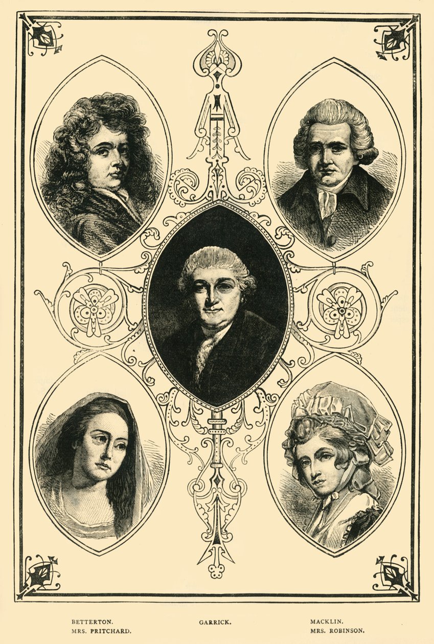 Drury Lane beroemdheden, 1881 door Unbekannt