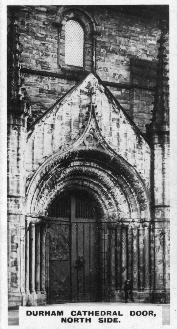 Durham kathedraal deur, noordzijde, ca. 1920s door Unbekannt