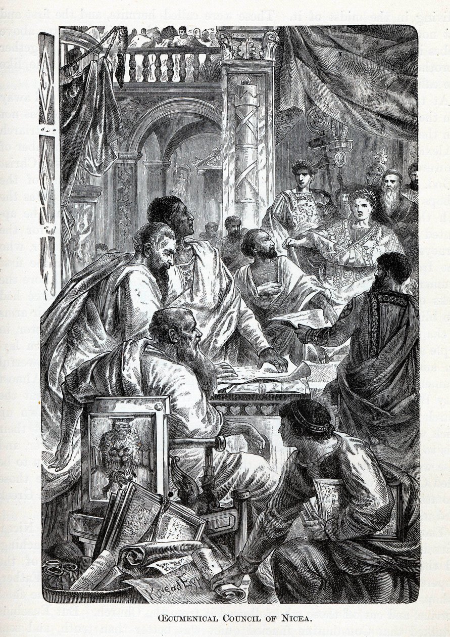 Oecumenisch Concilie van Nicea, 1882 door Unbekannt