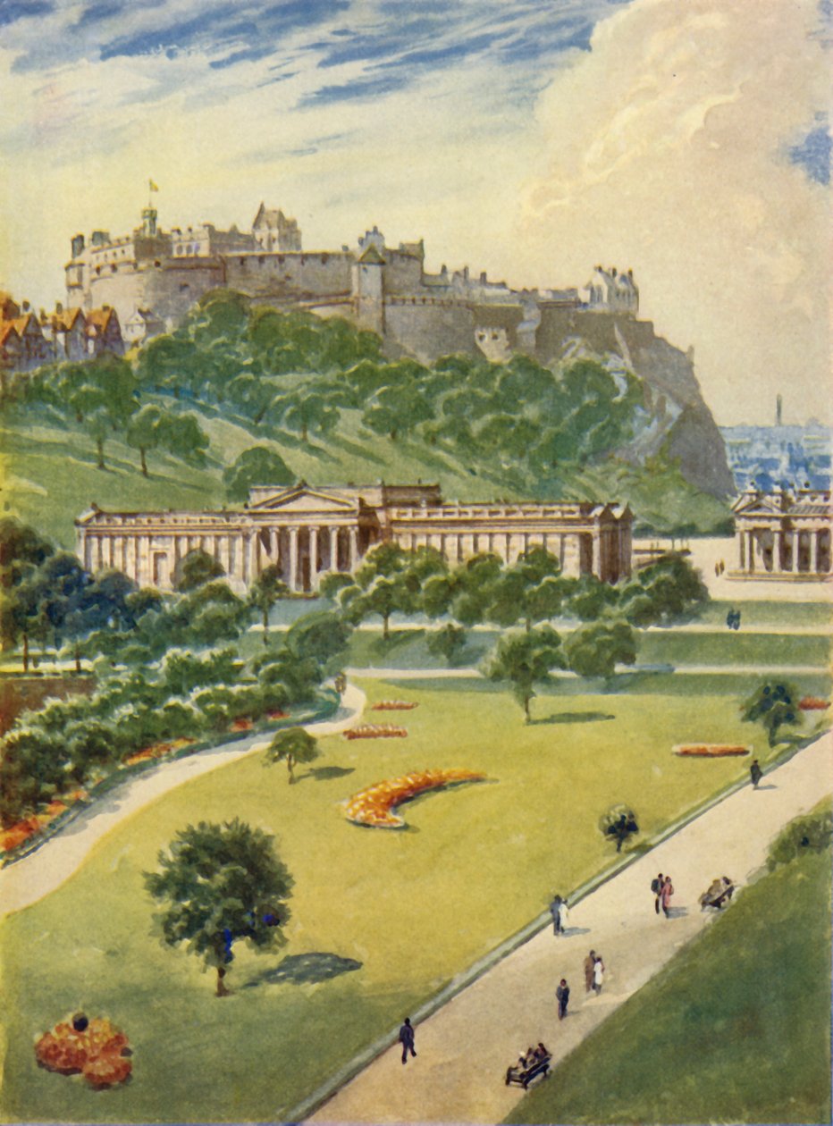 Kasteel van Edinburgh, ca. 1948 door Unbekannt