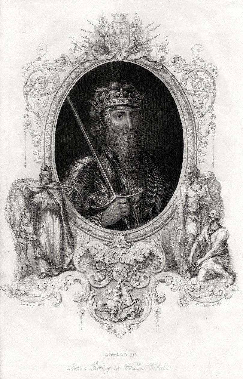 Edward III, Koning van Engeland, 1860 door Unbekannt