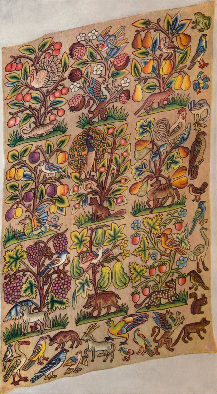 Geborduurd Paneel, ca. 1600, 1929 door Unbekannt