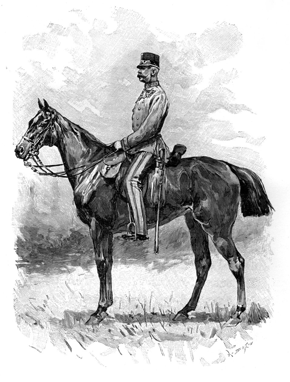 Keizer Franz Josef van Oostenrijk, 1892 door Unbekannt