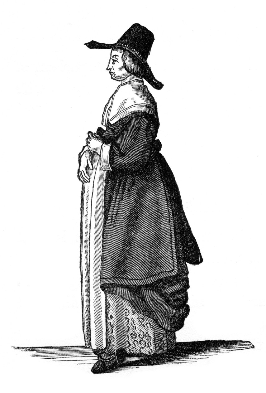 Engelse handelsmans vrouw, 1649, 1910 door Unbekannt