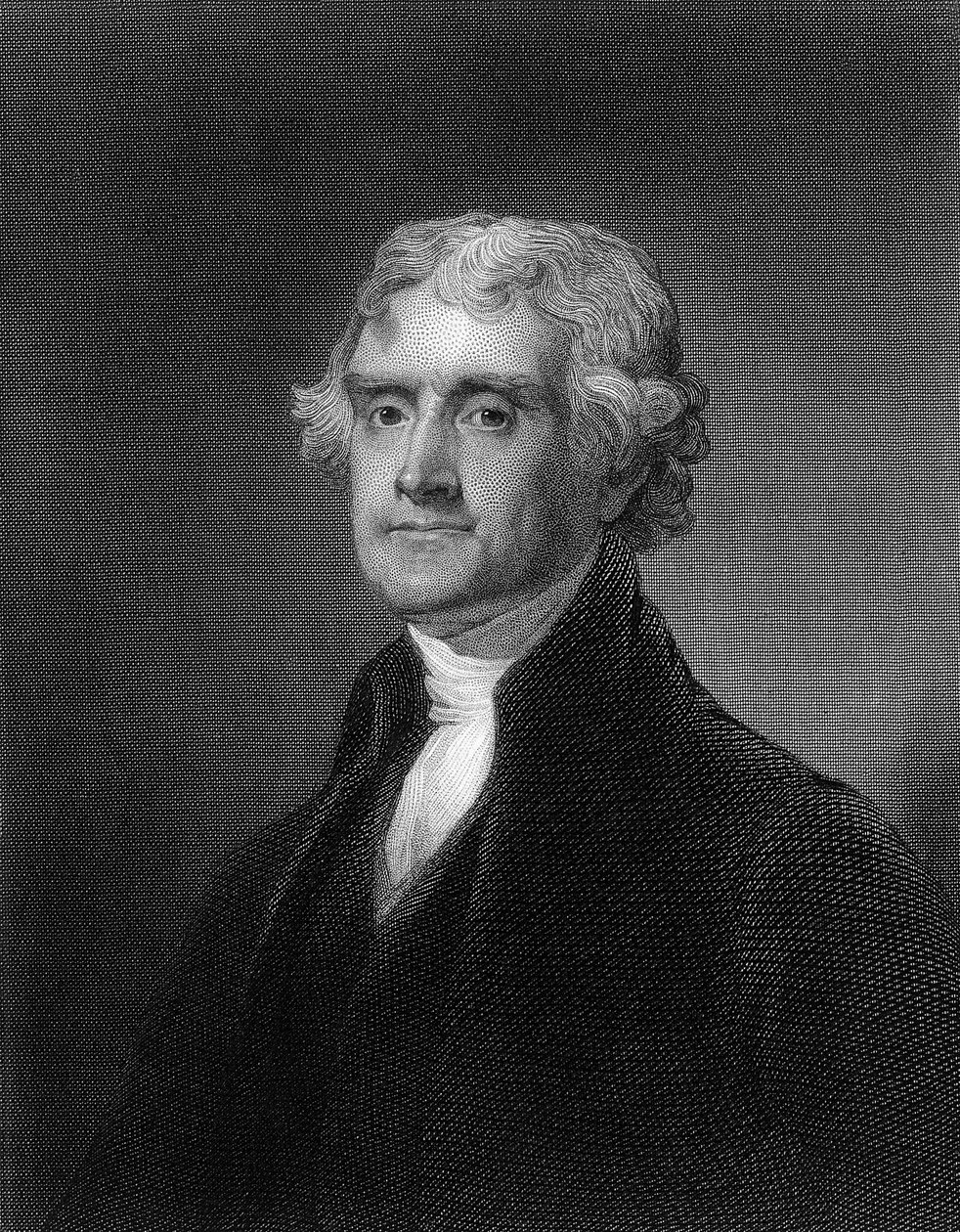 Gravure van Thomas Jefferson door Unbekannt