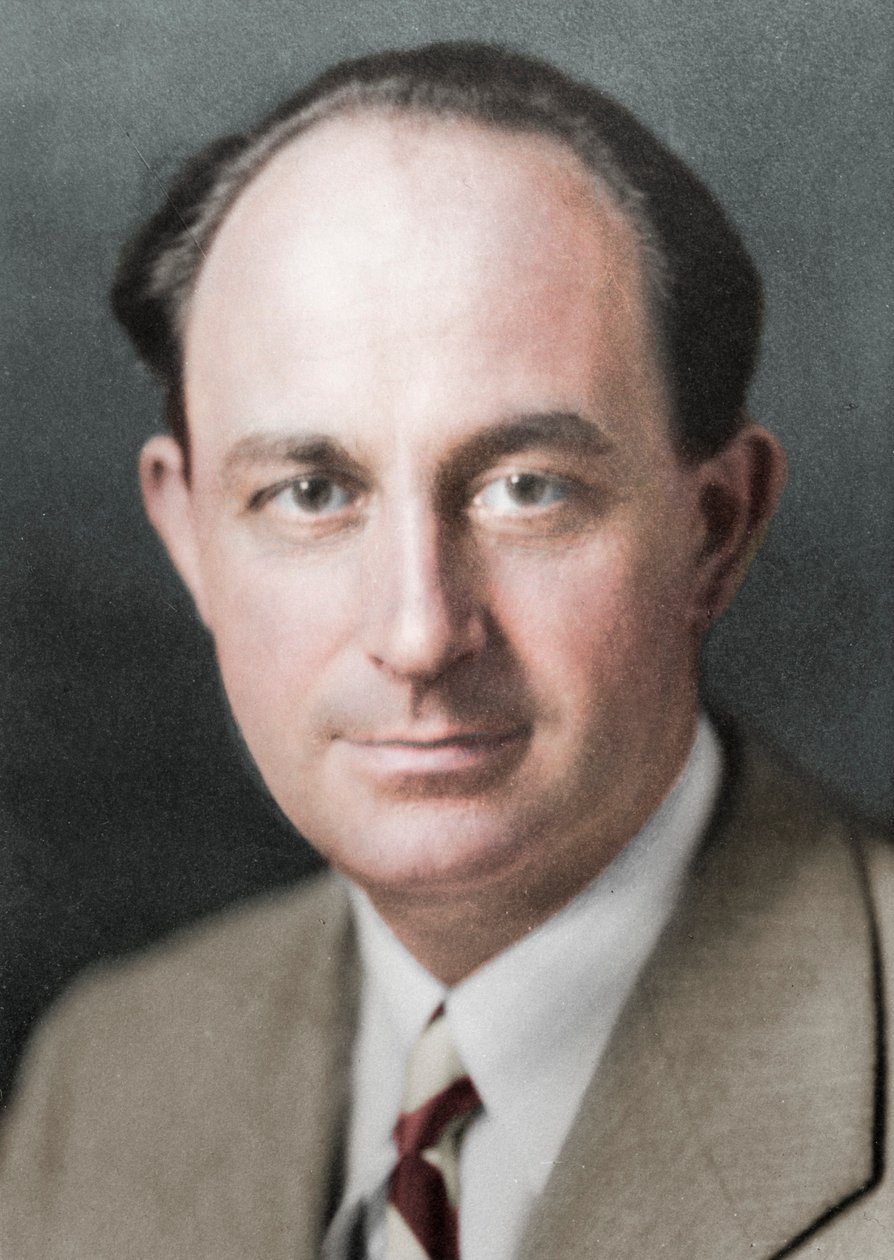 Enrico Fermi, Italiaans-gebore Amerikaanse kernfysicus, ca. 1938 door Unbekannt