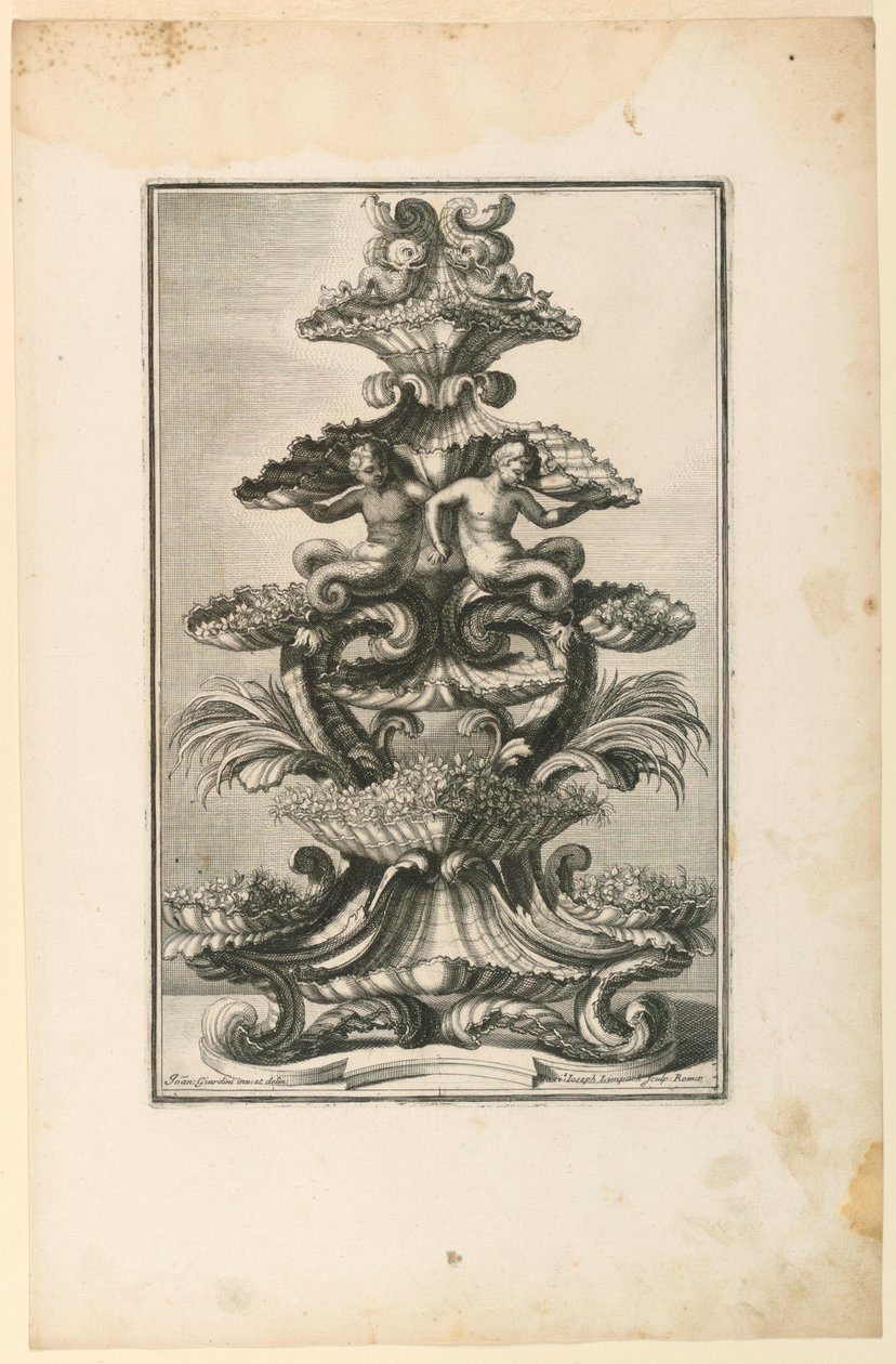 Epergne, uit Disegni Di door Unbekannt