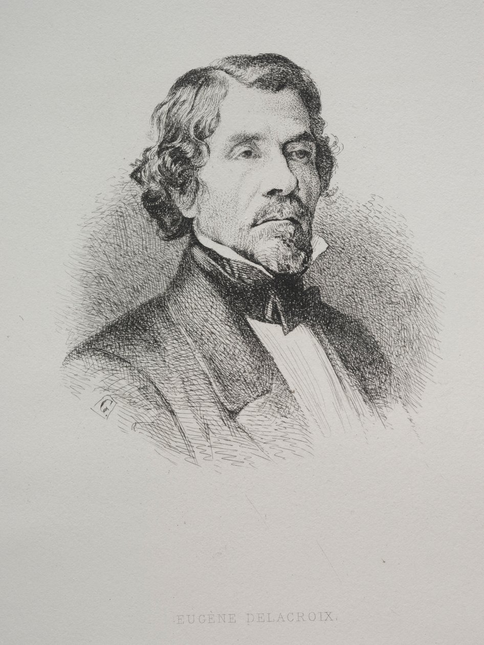 Eugène Delacroix, 1800s door Unbekannt