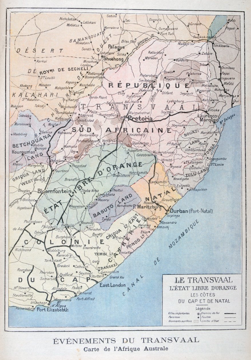 Gebeurtenissen in de Transvaal, Afrika, 1899 door Unbekannt