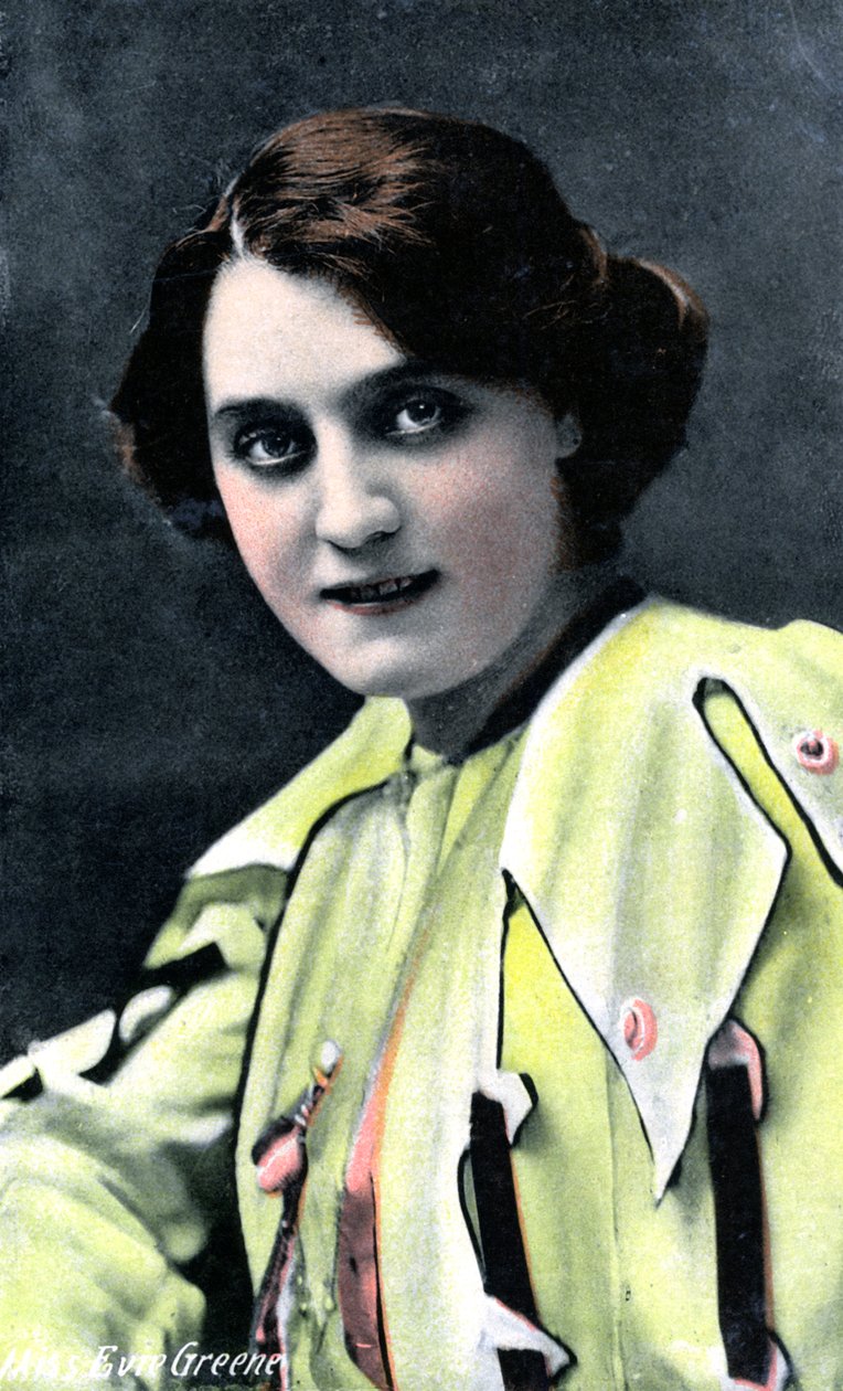 Evie Greene 1875-1917, Engelse actrice, begin 20e eeuw door Unbekannt