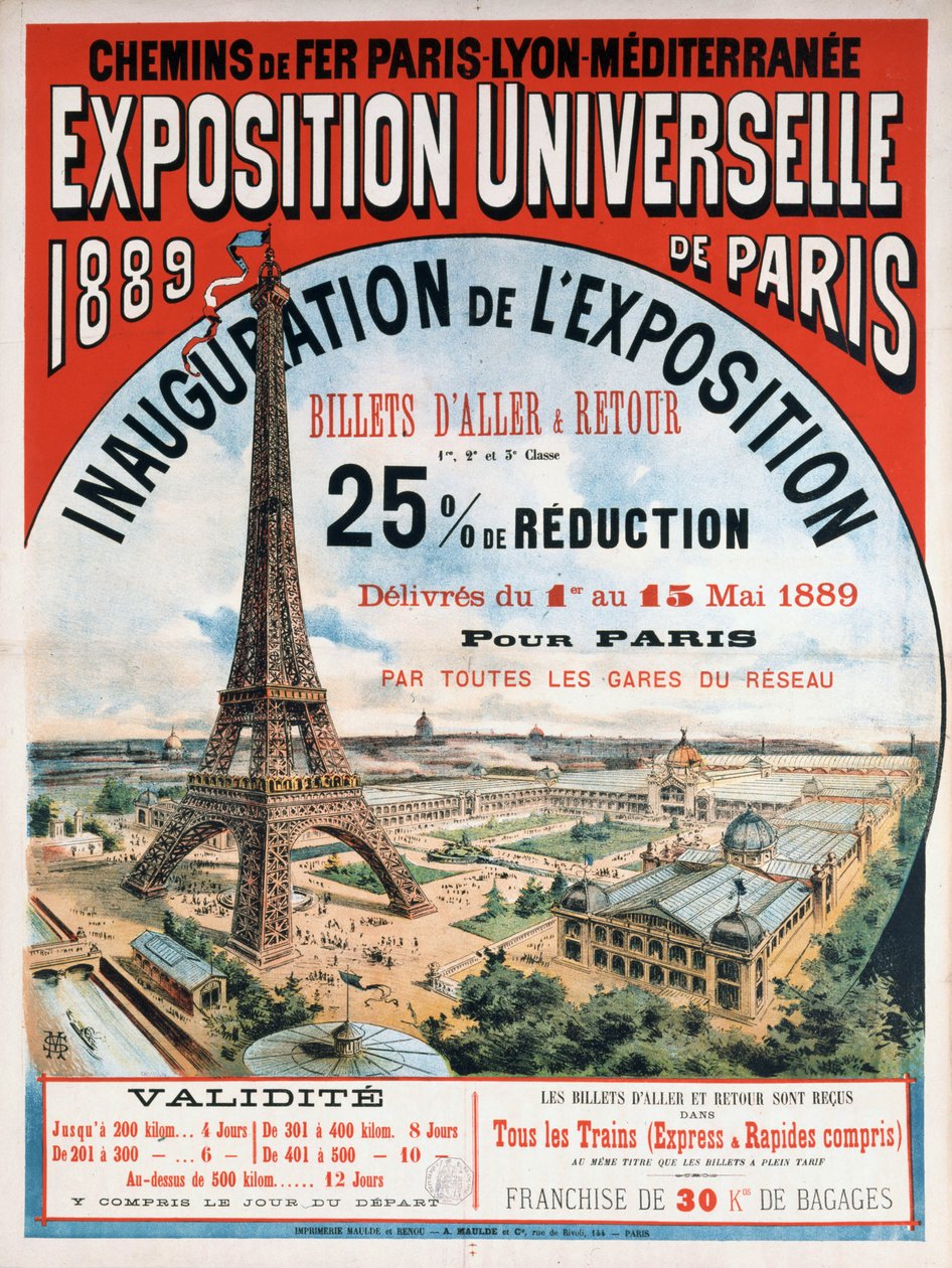 Exposition universelle de 1889, 1889 door Unbekannt