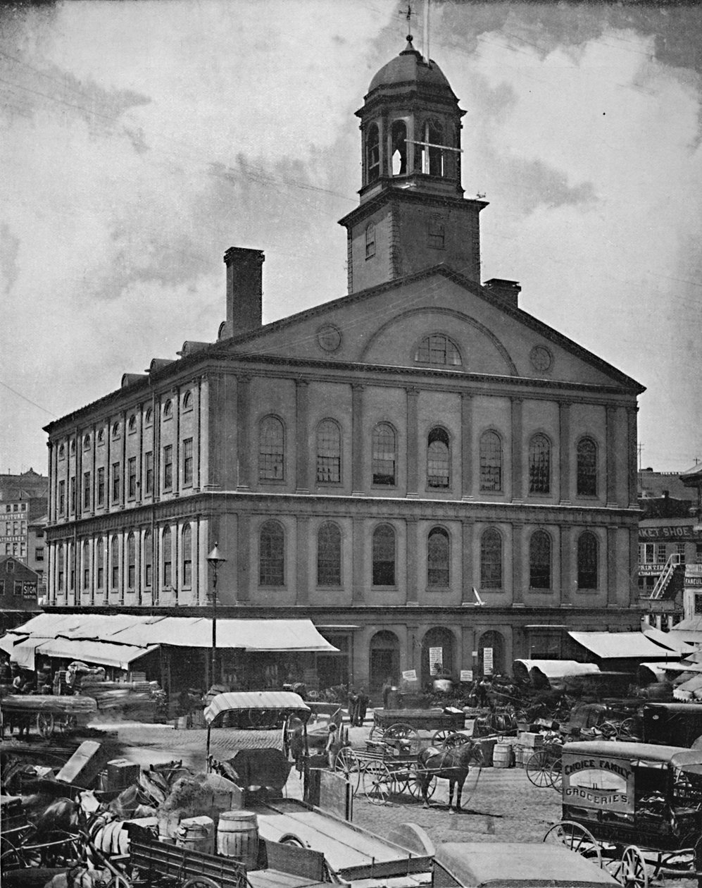 Faneuil Hall, Boston, ca. 1897 door Unbekannt