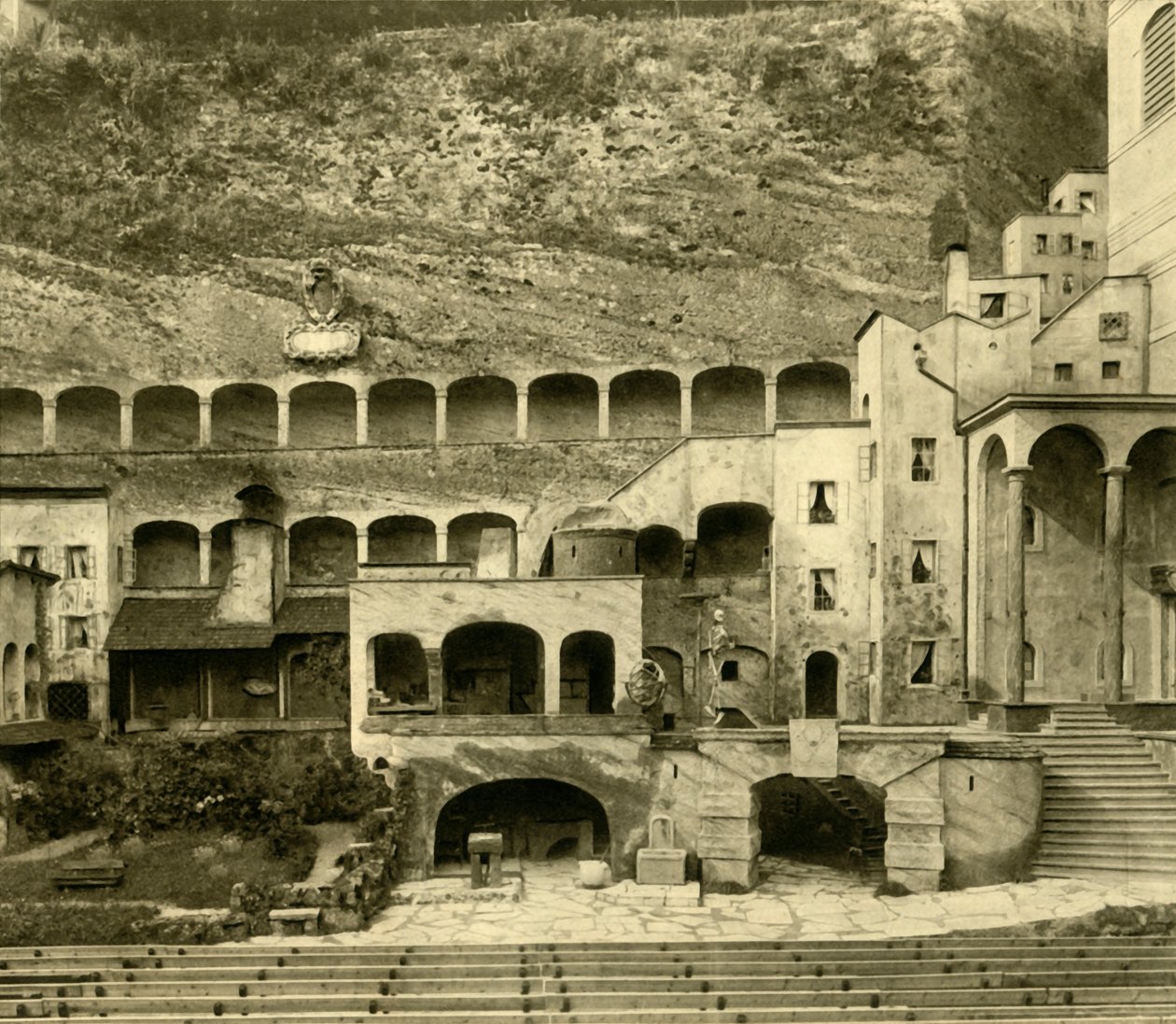Faust Stad in de Felsenreitschule, Salzburg, Oostenrijk, ca. 1935 door Unbekannt