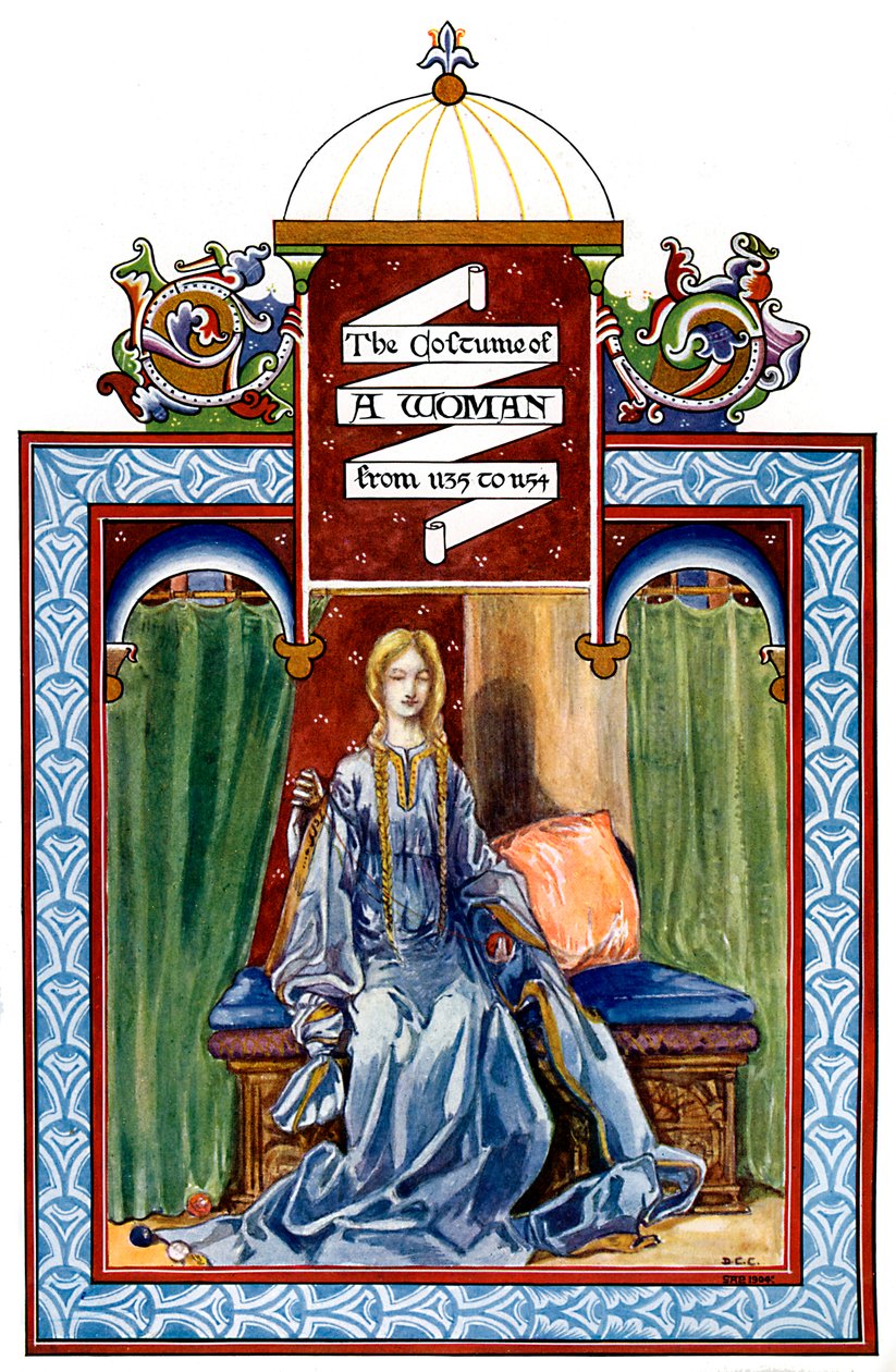 Vrouwelijk kostuum, 1135-1154, 1904 door Unbekannt