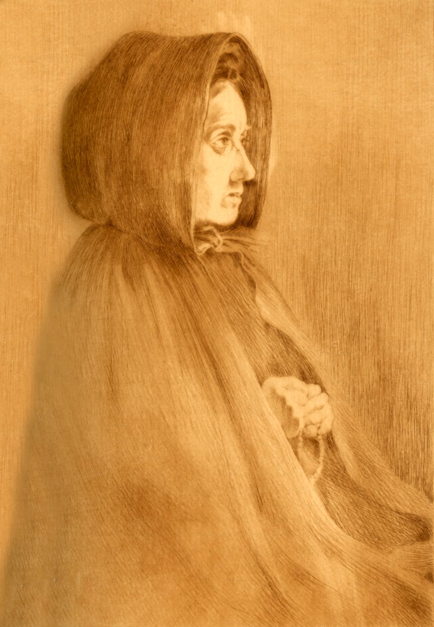 Vrouw in Gebed, 1908 door Unbekannt
