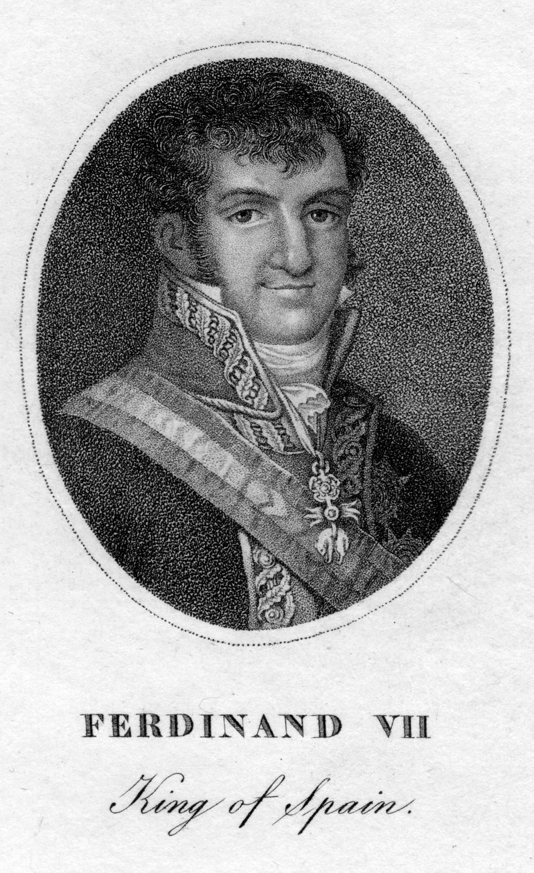 Ferdinand VII, Koning van Spanje, 19e eeuw door Unbekannt