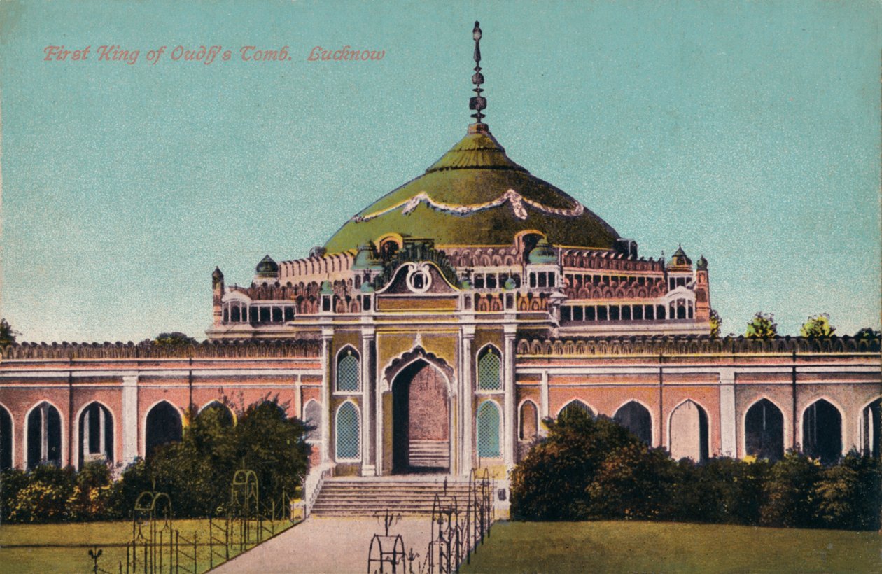 Graf van de eerste koning van Oudh. Lucknow, ca. 1900 door Unbekannt
