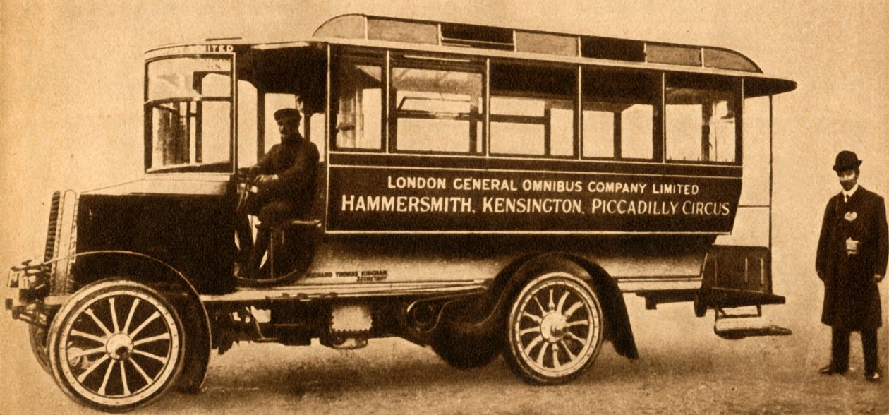 Eerste L.G.O.C. Motorbus door Unbekannt