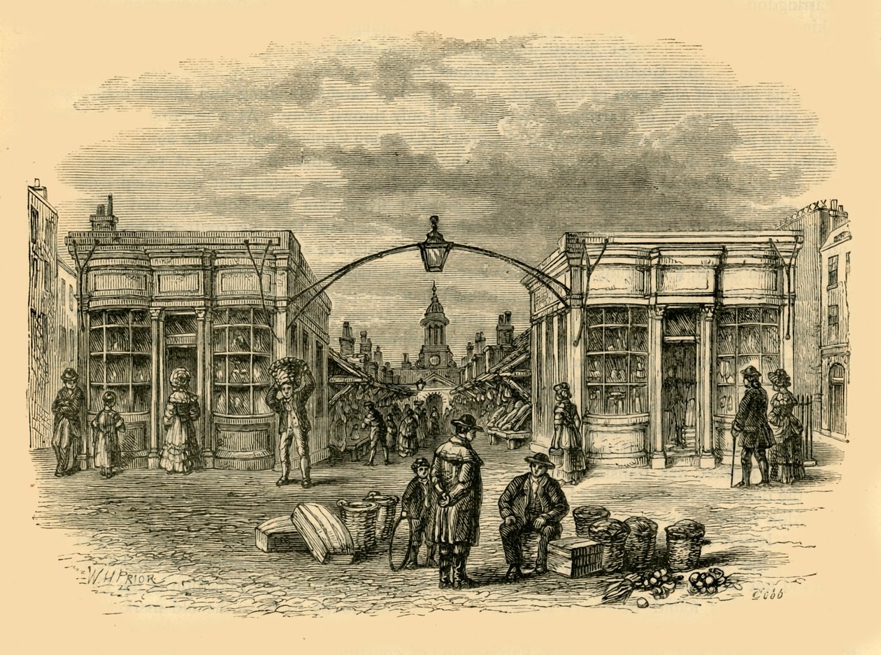 Vlootmarkt, c1872 door Unbekannt