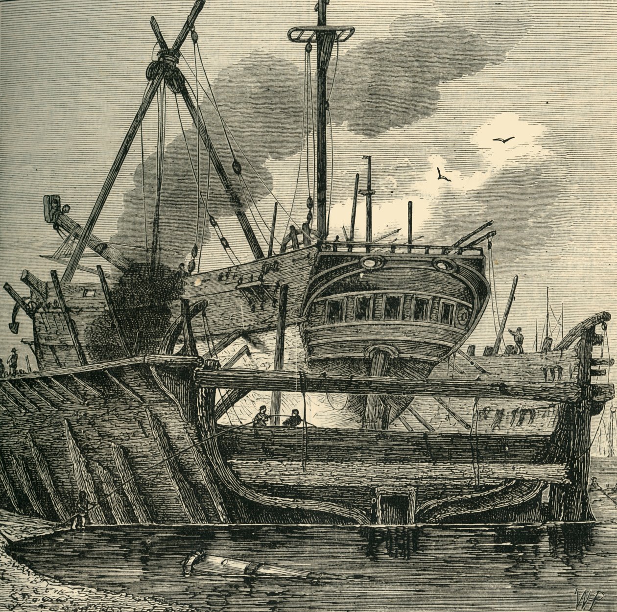 Drijvend dok, Deptford 1820, ca. 1878 door Unbekannt